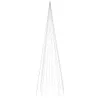 vidaXL Albero di Natale a LED per pennone Bianco caldo 732 Anteprima dell’immagine prodotto 3