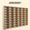 A wooden display shelf with many compartments. Náhled obrázku produktu