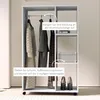 Armoire à roulettes HOMCOM, penderie mobile, 80 x 40 x 128 Voir les images du produit 7