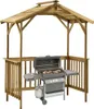 vidaXL Pavillon de barbecue en pin imprégné 163,5x93x210 cm Voir les images du produit 10