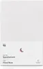 A white fitted sheet with a small section of packaging at the bottom. Produktbild-Vorschau