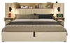 Polsterbett 180x200 mit Stauraum, Systembett Beige, LED & 2 Produktbild-Vorschau 8