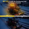 Feu de détresse à 48 LED, feu de détresse orange 12 V-24 V, Voir les images du produit 6