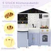 Merax Kinderküche Spielküche aus Holz und Kunststoff, Große Produktbild-Vorschau 6