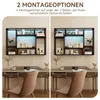 Puluomis étagère murale avec éclairage RGB 120cm MDF Voir les images du produit 4