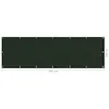 vidaXL Schermo privacy per balconi verde scuro 90x300 cm Anteprima dell’immagine prodotto 8