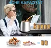 Aschenbecher, Tischaschenbecher, Edelstahl Aschenbecher mit Produktbild-Vorschau 3