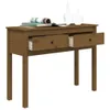 The Living Store Konsolentisch Honigbraun 100x35x75 cm Produktbild-Vorschau 5