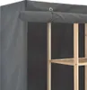 vidaXL Šatníková skriňa šedá 173 x 40 x 170 cm Látka Náhľad obrázku produktu 3