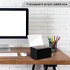 Spendenbox aus Acryl mit Schloss, großes Fassungsvermögen, Produktbild-Vorschau 5
