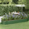 vidaXL Pozinkovaná ocelová vyvýšená postel 322x100x36 cm Náhled obrázku produktu 2