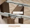 HOMCOM Table à manger pliante et extensible, table de Voir les images du produit 7