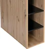 Eckschreibtisch mit Stauraum - MDF - Schwarz & Naturfarben Produktbild-Vorschau 5