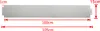 A long, thin, gray metal panel with measurement indicators. Náhled obrázku produktu