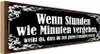 vianmo Holzschild 10x27 cm Stunden wie Minuten vergehen Produktbild-Vorschau 1