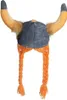 Casque viking en peluche avec tresses Voir les images du produit 5