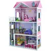 4iQ Große Holzpuppenhaus JULIA 84x34x124 cm mit Zubehör und Produktbild-Vorschau 1