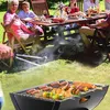 Klappgrill Edelstahl faltbar tragbar, Dreieck Design Produktbild-Vorschau 6