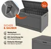 CASARIA® Gartenbox Grau UV-beständig 310L Haltegriffe Produktbild-Vorschau 3