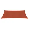Voile d'ombrage 160 g/m² rouge terracotta 5x6 m HDPE Voir les images du produit 3