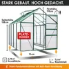 BRAST Gewächshaus Aluminium mit Fundament | 250x190x195cm Produktbild-Vorschau 5