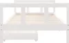 vidaXL Lit d'enfant avec tiroirs blanc 90x200 cm pin massif Voir les images du produit 5