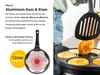 endusor Pancake Pfanne mit Smiley Motiv für Induktion mit Antihaftbeschichtung zum Braten von Pancak Produktbild-Vorschau
