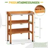 Záhradný stôl FCH s 3 odkladacími plochami, záhradnícky Náhľad obrázku produktu 3
