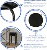 Harbour Housewares Stapelhocker aus Metall – Mattschwarz Produktbild-Vorschau 2