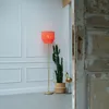 Orientalische Stehlampe GoldRosa Schirm mit Fransen Franxa Produktbild-Vorschau 9