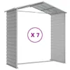 VidaXL Casetta da giardino 191x640x198 cm in acciaio Anteprima dell’immagine prodotto 8