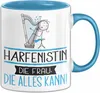 Harfenistin Geschenk Tasse Becher Die Frau Die Allen Kann Produktbild-Vorschau 1