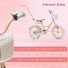 Bicicletta per bambini 14 pollici 3-5 anni Flower bike Anteprima dell’immagine prodotto 2
