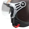 CMX Jet Helmet - Casco Scooter Chap Pelle bianco, marrone, Anteprima dell’immagine prodotto 4