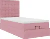 vidaXL Ottoman-Bett mit Matratzen & LEDs Rosa 100x200 cm Produktbild-Vorschau 7