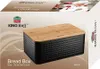 Kinghoff ocelový chlebník s bambusovou deskou 40230 Náhled obrázku produktu 4