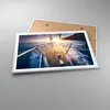 Gerahmtes Poster - Weißer Rahmen - Segelboot Meer - 91,5x61 Produktbild-Vorschau 3