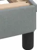 vidaXL Bettgestell "Dover" Hellgrau 80x200 cm Stoff Produktbild-Vorschau 8