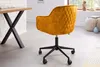 Bürostuhl EUPHORIA 47-56cm Samt senfgelb Produktbild-Vorschau 4