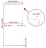 vidaXL Sprchová roleta s kazetou 100x240 cm šírka látky 96 Náhľad obrázku produktu 7