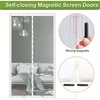 Fliegengitter Tür 105x200cm Weiß Magnetisch Ohne Bohren Produktbild-Vorschau 4