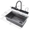 Küchenspüle, Einbauspülbecken, Smartes Wasserfall Produktbild-Vorschau 11
