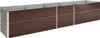 vidaXL Garten-Hochbeet Verzinkter Stahl 400×80×77 cm Braun Produktbild-Vorschau 1