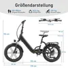 Maxtron Ilex Klapprad E-Bike – 250W Motor, 691Wh Akku, Produktbild-Vorschau 8