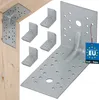 KOTARBAU® 50er Set Winkelverbinder Stahl Silber 100 x 150 x Produktbild-Vorschau 1