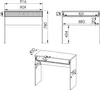 KONSIMO Schreibtisch "DROMA", Creme, Holz, ELEGANT, Produktbild-Vorschau 7