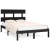 Massivholzbett Schwarz 140x190 cm , Klassische Betten Produktbild-Vorschau 2
