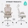 Ergonomiczny fotel biurowy z wysokim oparciem z siatki, Podgląd zdjęcia produktu 3