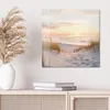 DEQORI Glasbild Echtglas 50x50 cm 'Abendruhe am Strand' Produktbild-Vorschau 4