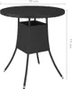 vidaXL Gartentisch Schwarz 70x70x73 cm Poly Rattan - Produktbild-Vorschau 6